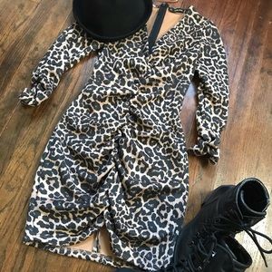 Zara Leopard Mini Dress (NEW)